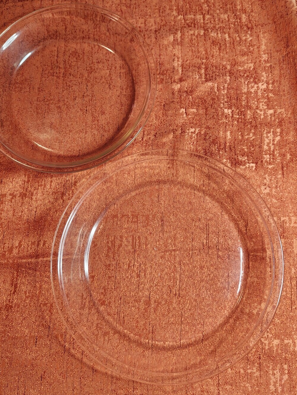 Pyrex Clear Glass Pie Plate and Serving Bowl Set